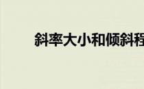 斜率大小和倾斜程度 斜率大小比较