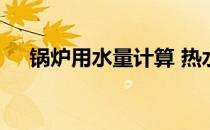 锅炉用水量计算 热水锅炉循环水量计算
