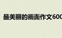 最美丽的画面作文600字 最美丽的画面作文