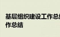 基层组织建设工作总结2019 基层组织建设工作总结