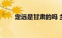 定远是甘肃的吗 兰定远站在哪个省