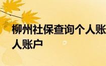 柳州社保查询个人账户金额 柳州社保查询个人账户