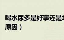喝水尿多是好事还是坏事（喝水少尿多是什么原因）