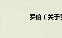 罗伯（关于罗伯的介绍）