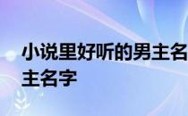 小说里好听的男主名字现代 小说里好听的男主名字