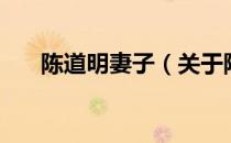 陈道明妻子（关于陈道明妻子的介绍）