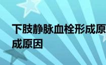 下肢静脉血栓形成原因分析 下肢静脉血栓形成原因