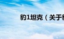 豹1坦克（关于豹1坦克的介绍）