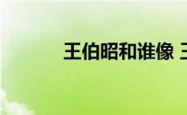 王伯昭和谁像 王伯昭人品真差