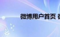 微博用户首页 微博利用户登录