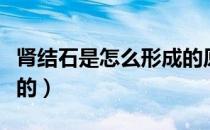 肾结石是怎么形成的原因（肾结石是怎么形成的）