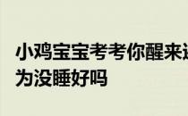 小鸡宝宝考考你醒来还记得昨晚的梦境，是因为没睡好吗