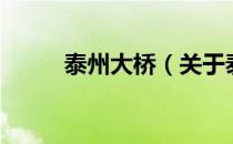 泰州大桥（关于泰州大桥的介绍）