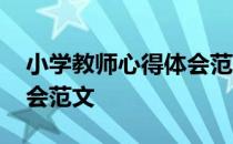 小学教师心得体会范文初中 小学教师心得体会范文