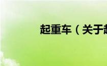 起重车（关于起重车的介绍）