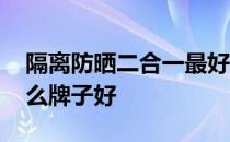 隔离防晒二合一最好用 防晒隔离二合一的什么牌子好