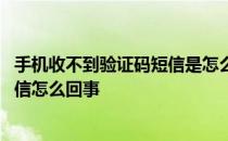 手机收不到验证码短信是怎么回事 苹果手机收不到验证码短信怎么回事