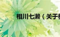 相川七濑（关于相川七濑的介绍）