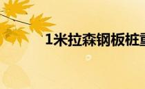 1米拉森钢板桩重量 钢板桩重量