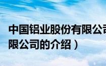 中国铝业股份有限公司（关于中国铝业股份有限公司的介绍）