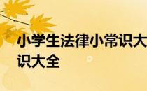 小学生法律小常识大全简短 小学生法律小常识大全