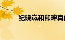 纪晓岚和和珅真的 和珅和纪晓岚