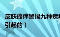 皮肤瘙痒警惕九种疾病（皮肤瘙痒是什么原因引起的）