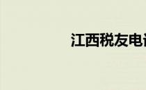 江西税友电话 江西税友