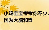 小鸡宝宝考考你不少人生气容易胃疼，主要是因为大脑和胃