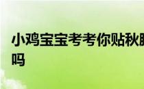 小鸡宝宝考考你贴秋膘就是要天天吃大鱼大肉吗