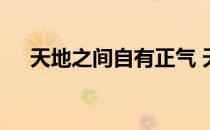 天地之间自有正气 天地一生正气下一句