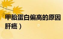 甲胎蛋白偏高的原因（甲胎蛋白偏高不一定是肝癌）