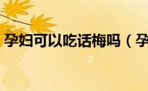 孕妇可以吃话梅吗（孕妇吃话梅有什么好处）