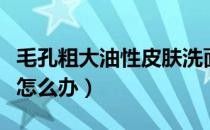毛孔粗大油性皮肤洗面奶（油性皮肤毛孔粗大怎么办）