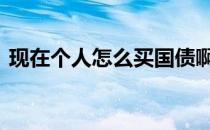 现在个人怎么买国债啊 现在个人怎么买国债