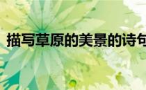 描写草原的美景的诗句 形容草原美景的诗句
