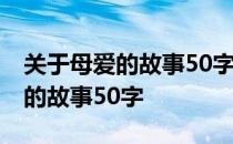 关于母爱的故事50字左右历史事件 关于母爱的故事50字