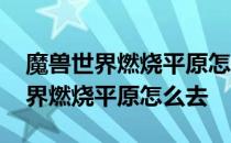 魔兽世界燃烧平原怎么去艾尔文森林 魔兽世界燃烧平原怎么去