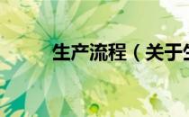 生产流程（关于生产流程的介绍）