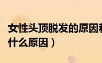 女性头顶脱发的原因和治疗方法（女性脱发是什么原因）