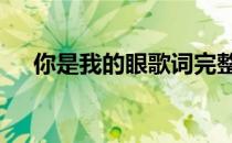 你是我的眼歌词完整版 你是我的眼歌词