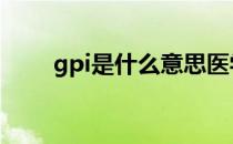 gpi是什么意思医学 gpi是什么意思