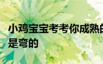 小鸡宝宝考考你成熟的香蕉，形状为什么大都是弯的