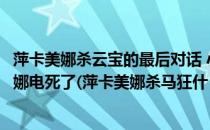 萍卡美娜杀云宝的最后对话 小马宝莉云宝好像就是被萍卡美娜电死了(萍卡美娜杀马狂什