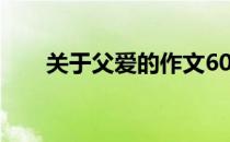 关于父爱的作文600字有题记(共9篇)