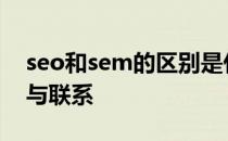 seo和sem的区别是什么? seo和sem的区别与联系