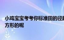 小鸡宝宝考考你标准田的径跑道为什么是椭圆形，而不是长方形的呢