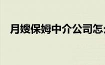 月嫂保姆中介公司怎么开 中介公司怎么开