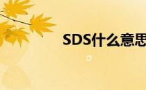 SDS什么意思 sd什么意思
