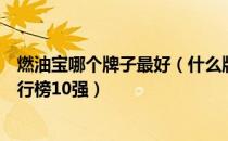 燃油宝哪个牌子最好（什么牌子的燃油宝最好燃油宝品牌排行榜10强）